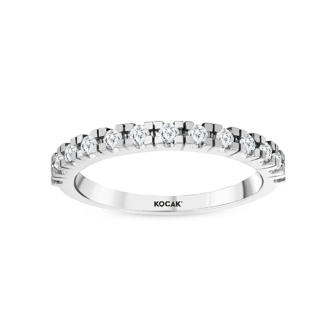 0.31 Karat GH SI Half Eternity Diamond Ring