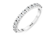 0.31 Karat GH SI Half Eternity Diamond Ring