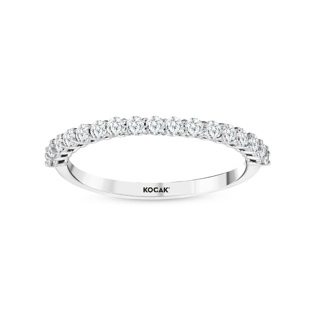 0.40 Karat GH SI Half Eternity Diamond Ring