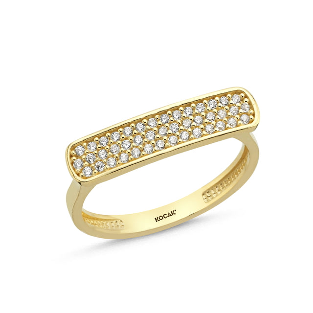 14ct Stone Set Classic Design Gold Ring