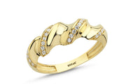 14ct Stone Set Burgu Design Gold Ring