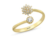 14ct Stone Set Acelya Design Gold Ring