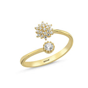 14ct Stone Set Acelya Design Gold Ring