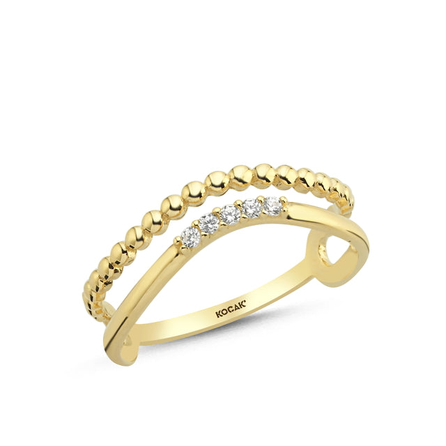 14ct Stone Set Olivia Design Gold Ring