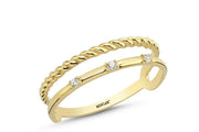 14ct Stone Set Alessia Design Gold Ring