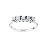 Load image into Gallery viewer, 0.34 Karat GH SI Diamond Five Stone Ring