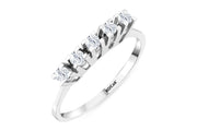 0.26 Karat GH SI Diamond Five Stone Ring
