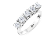 1.00 Karat GH SI Diamond Five Stone Ring