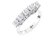 0.94 Karat GH SI Diamond Five Stone Ring