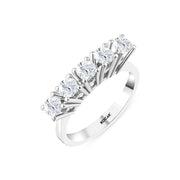 0.94 Karat GH SI Diamond Five Stone Ring