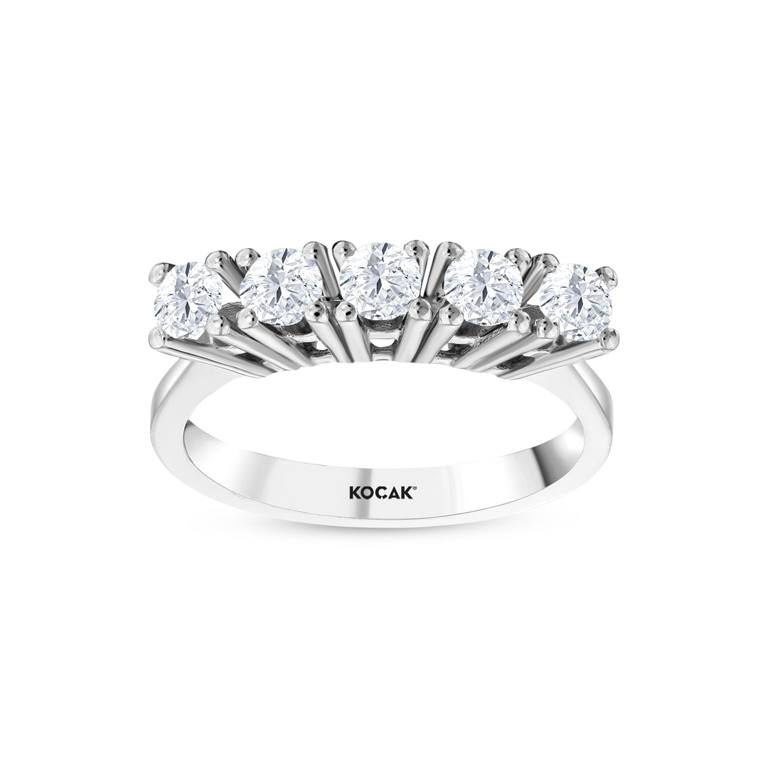 0.75 Karat GH SI Diamond Five Stone Ring