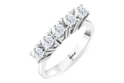 0.75 Karat GH SI Diamond Five Stone Ring