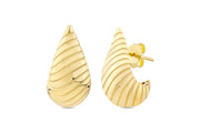 14ct Line Drop Gold Design Earrings