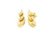 14ct Triple Teardrop Gold Design Earrings