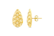 14ct Cocoon Design Gold Earrings