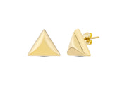 14ct Triangle Design Gold Earrings