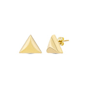 14ct Triangle Design Gold Earrings