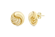 14ct Pollen Design Gold Earrings