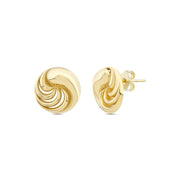14ct Pollen Design Gold Earrings