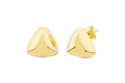 14ct Trigon Design Gold Earrings