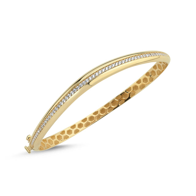 14ct Cosmos Cuff Gold Bracelet