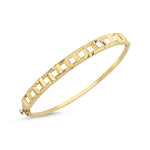 Load image into Gallery viewer, 14ct Freesia Cuff Gold Bracelet