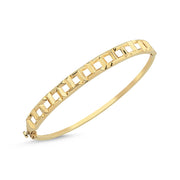 14ct Freesia Cuff Gold Bracelet
