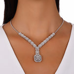Load image into Gallery viewer, 5.21 Karat Baguette Diamond Necklace