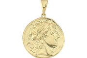 14ct Antik Roma Figurlu Gold Pendant (Chain Not Included)