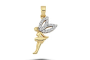 14ct Stone Set Peri Figurlu Gold Pendant (Chain Not Included)