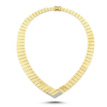 Load image into Gallery viewer, 14ct Daffodil Design Gold Collar Gold Necklace
