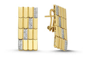 14ct Daffodil Design Gold Earrings