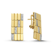 14ct Daffodil Design Gold Earrings