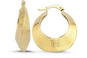 14ct Lupin Design Gold Earrings