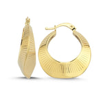 Load image into Gallery viewer, 14ct Lupin Design Gold Earrings