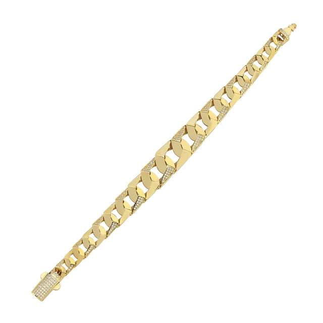 14ct Lilac Design Gold Bracelet