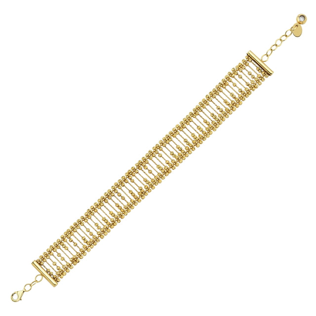 14ct Lotus Design Gold Bracelet