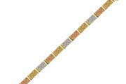14ct Gladiolus Design Gold Bracelet