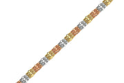 14ct Carnation Design Gold Bracelet