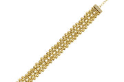 14ct Textured Design Gold Bracelet