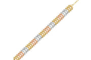14ct Multicolour Design Gold Bracelet