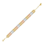 14ct Multicolour Design Gold Bracelet
