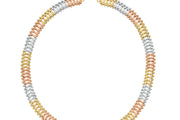 14ct Multicolour Design Gold Necklace Collar