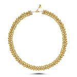 Load image into Gallery viewer, 14ct Textured Design Gold Necklace Collar