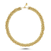 14ct Textured Design Gold Necklace Collar