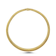 14ct Moss Design Gold Necklace Collar