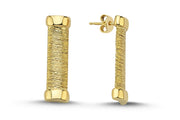 14ct Moss Design Gold Earrings