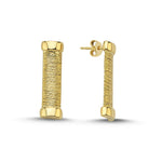 Load image into Gallery viewer, 14ct Moss Design Gold Earrings