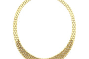 14ct Cedar Design Gold Necklace Collar