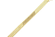 14ct Cedar Design Gold Bracelet